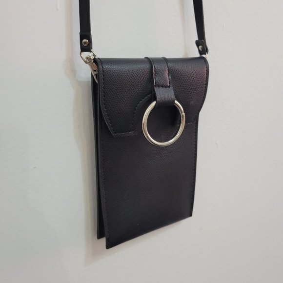 Faux Leather Cell Phone Crossbody Bag - Picture 7 of 7